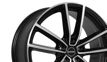 BORBET W black polished glossy